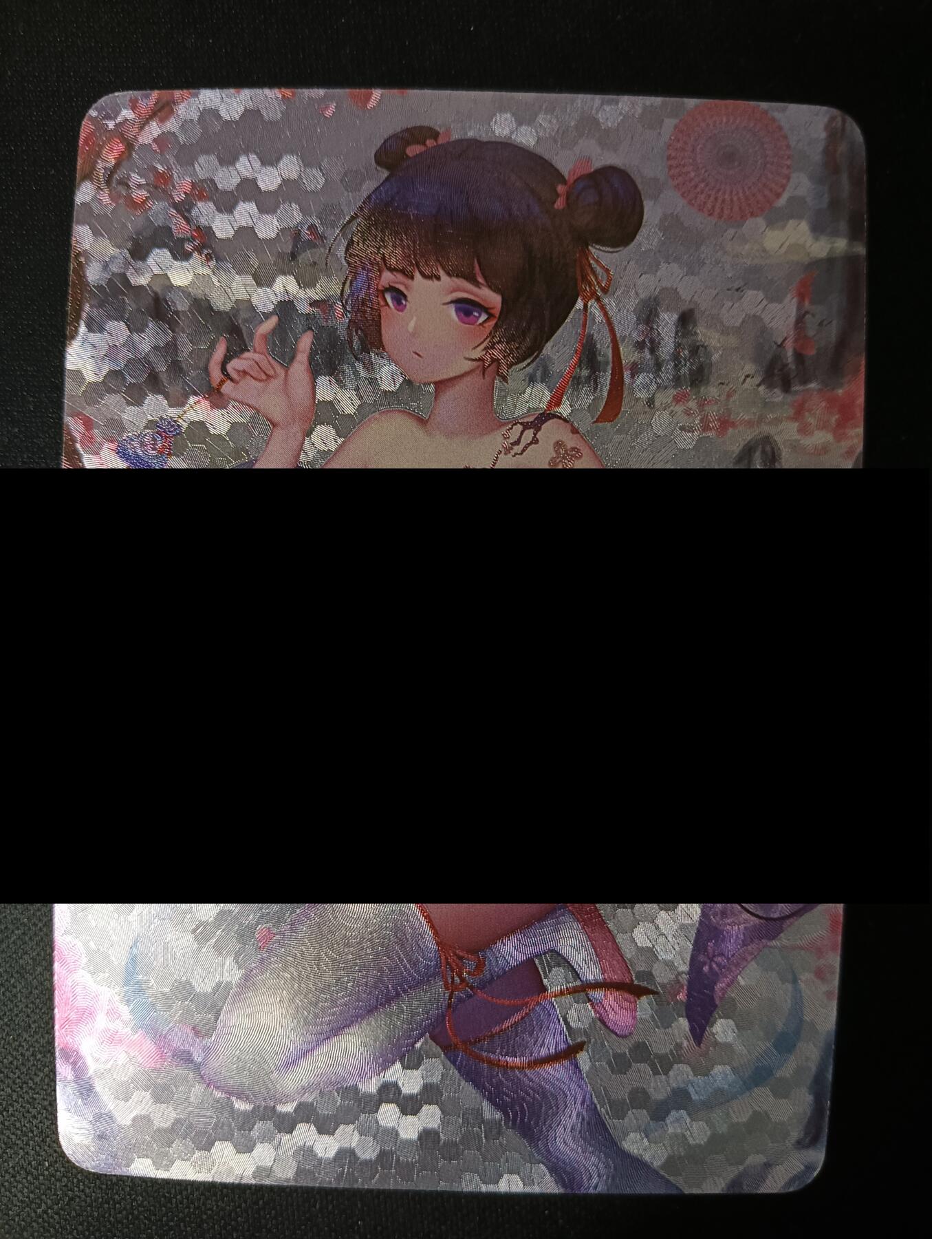 花开卡拍第46期（11月9号周日截拍，品控勿拍!!!拍品不寄存，运费5元，自制卡难免瑕疵，可能存在轻微撞角爆边等出厂瑕疵，品控介意勿拍！） 绘天阁 艺术卡 萝莉少女 1张 粗闪