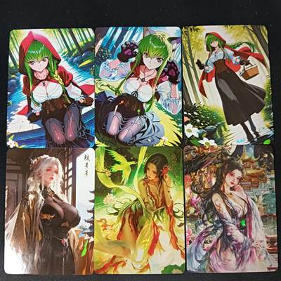 花开卡拍第46期（11月9号周日截拍，品控勿拍!!!拍品不寄存，运费5元，自制卡难免瑕疵，可能存在轻微撞角爆边等出厂瑕疵，品控介意勿拍！） - 宅心造物 CC小套卡+墨烬红颜殷素素女帝+墨烬三国大乔