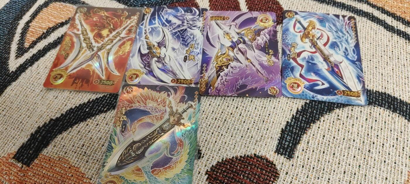 秋原瞳的小店第二十八期（持续收拍，深夜入冬的稀雨，总是静寂的……） 卡游三国武器卡5张不同