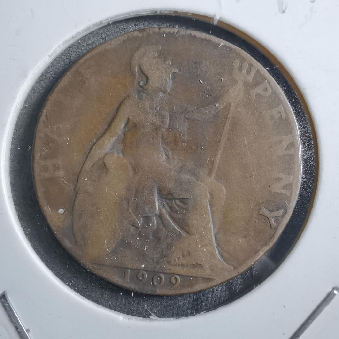 沼泽如烟--第894场 英国1909年半便士