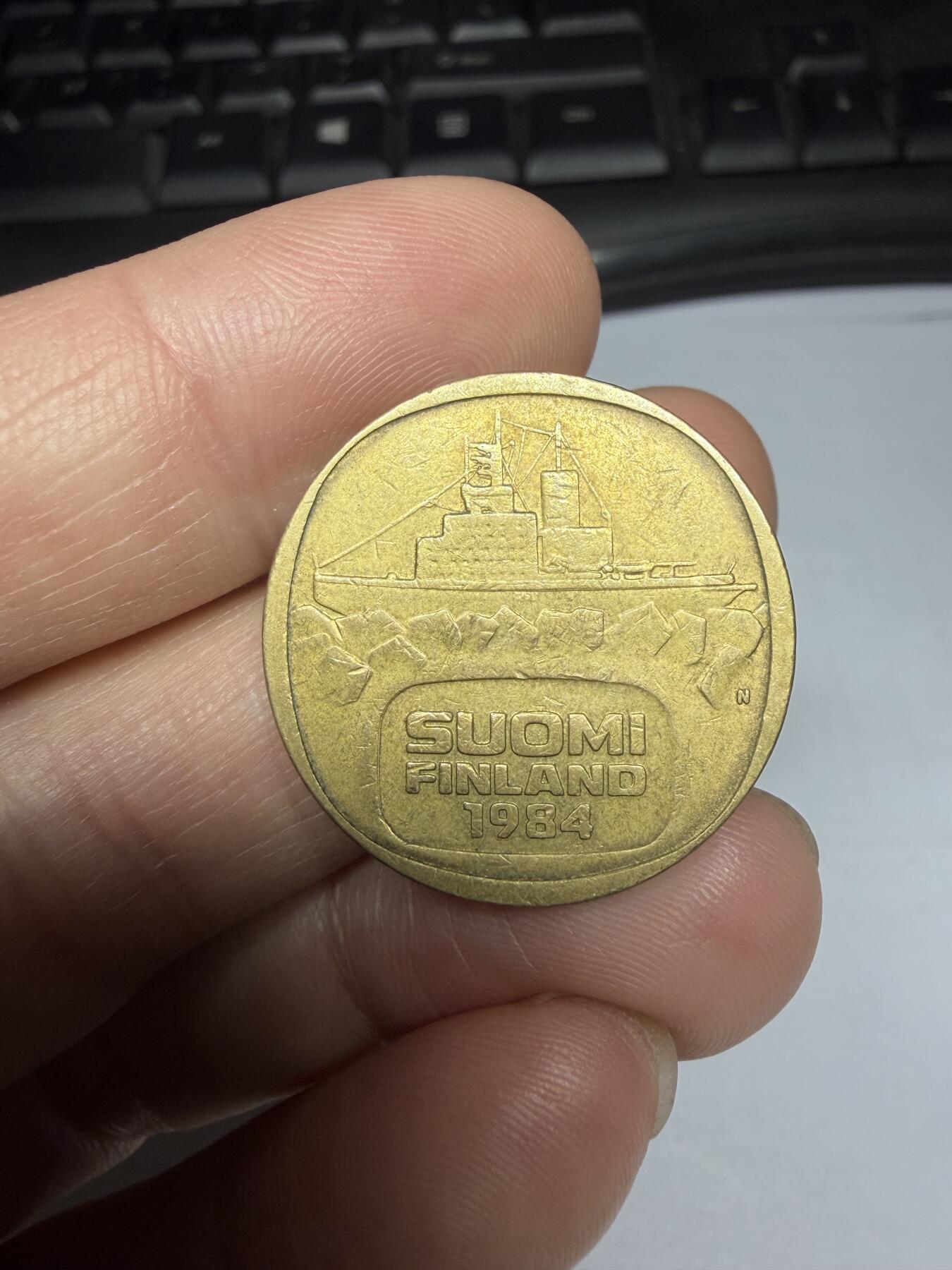 2025年集古藏今外币拍卖第十期-第3场—（总第283拍），可以寄存60天，满160元包邮。 1984年芬兰5马克