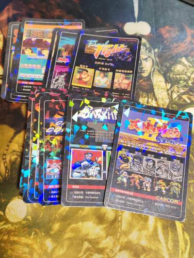 阳大大卡牌拍卖第81期（持续收拍品，周六晚上九点截拍，进群福利早知道） - 集英社 游戏闪卡15张 带铁盒