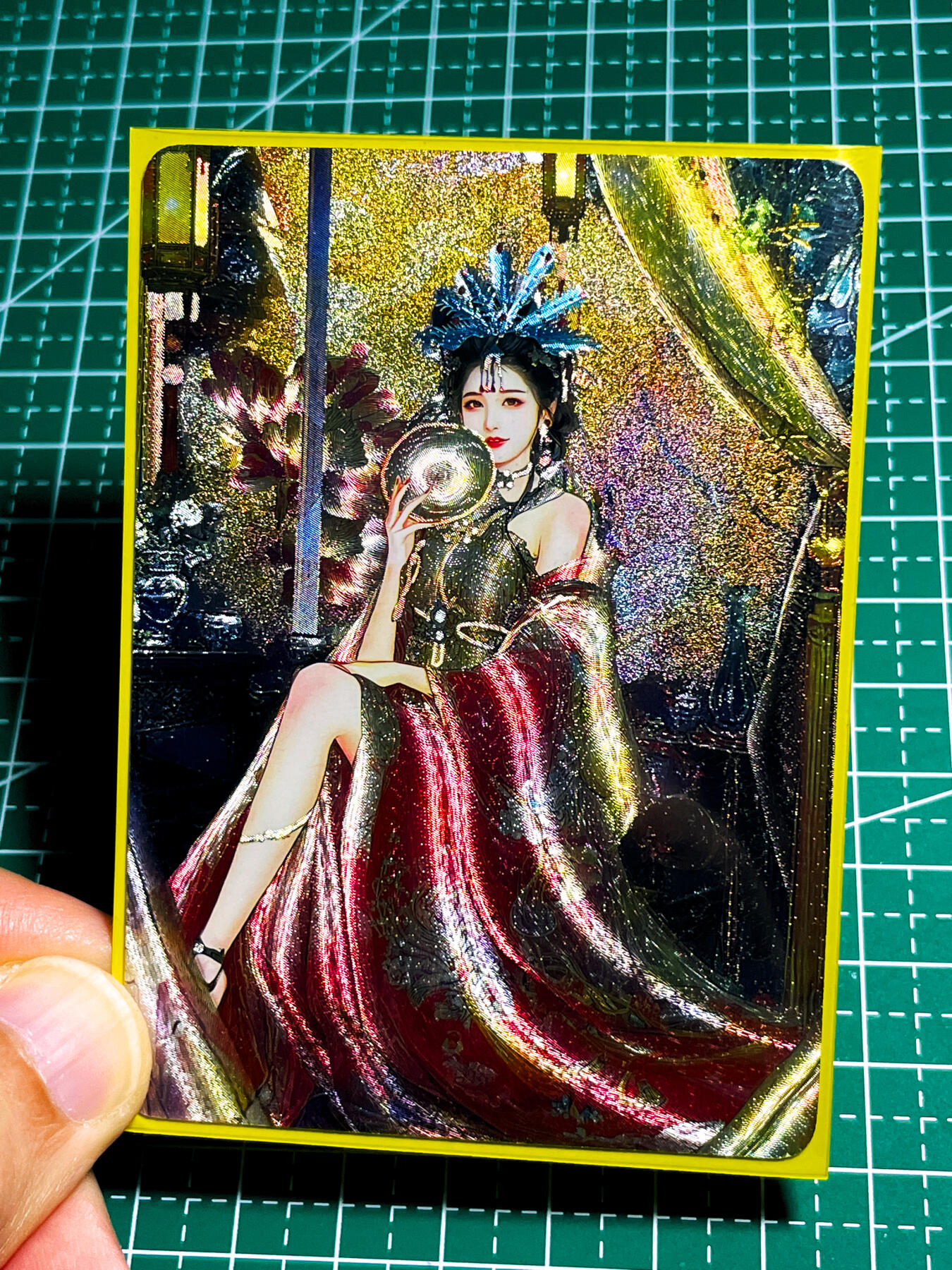 显眼宝36期 11月12日晚21:50截拍 佣金1起 可寄存～ 闲宅卡牌 女儿国·女王 粗闪 一张 红尘西游先行卡 63*88