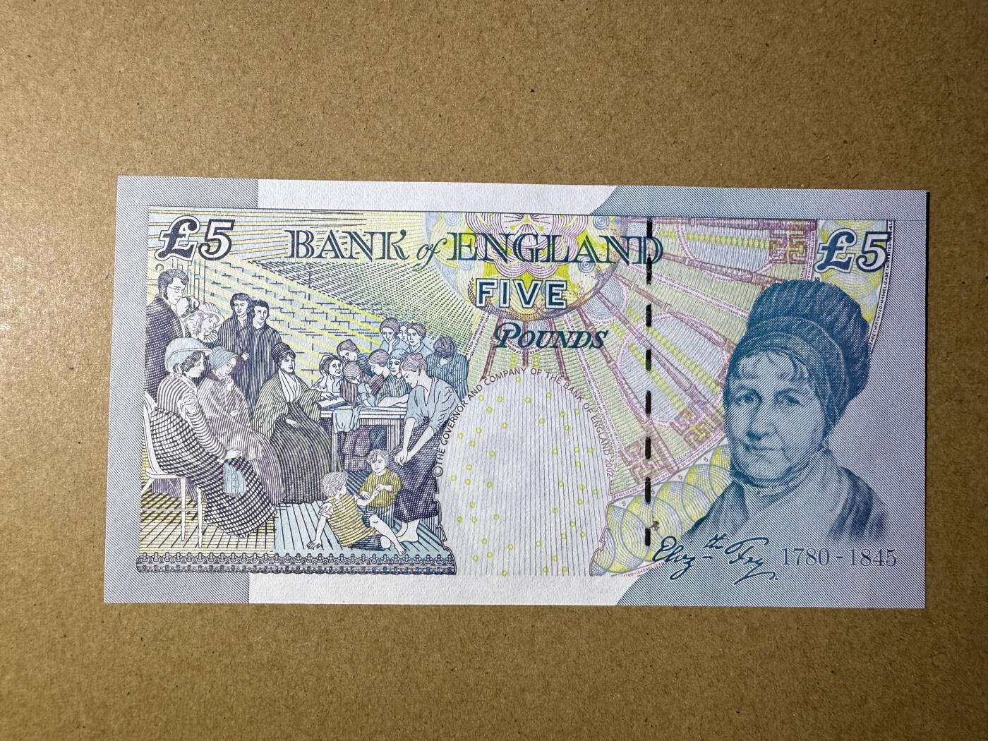 《艾美收藏》第219期-11.9周日外币畅拍场 英格兰5镑 UNC E序列再版 局部荧光 无4