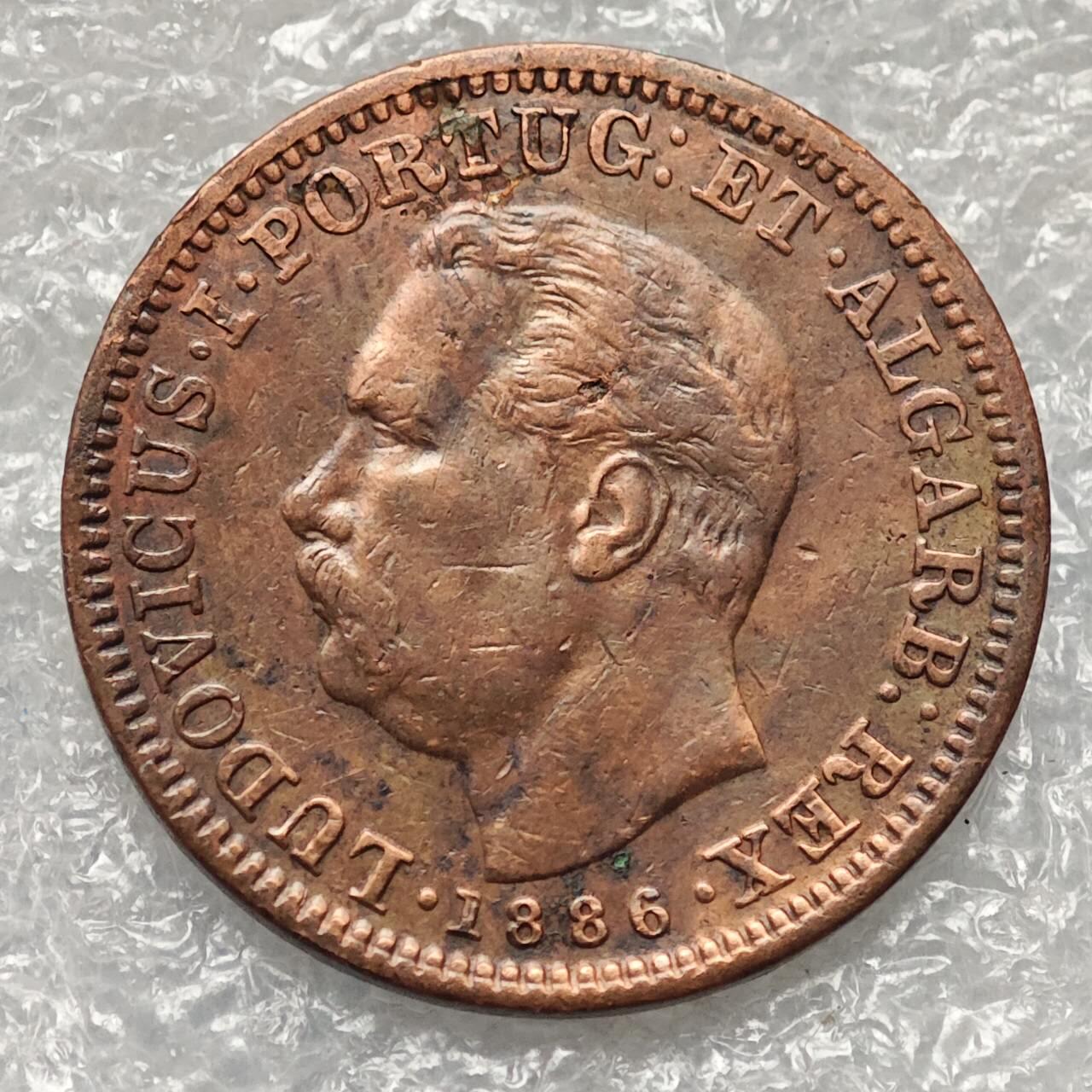 【淘币小摊】限时拍第七百九十五拍  葡属印度爪哇波兰阿根廷专场  满百包邮可预留两周  周一统一发货  葡属印度1886年1/4唐加铜币 km308