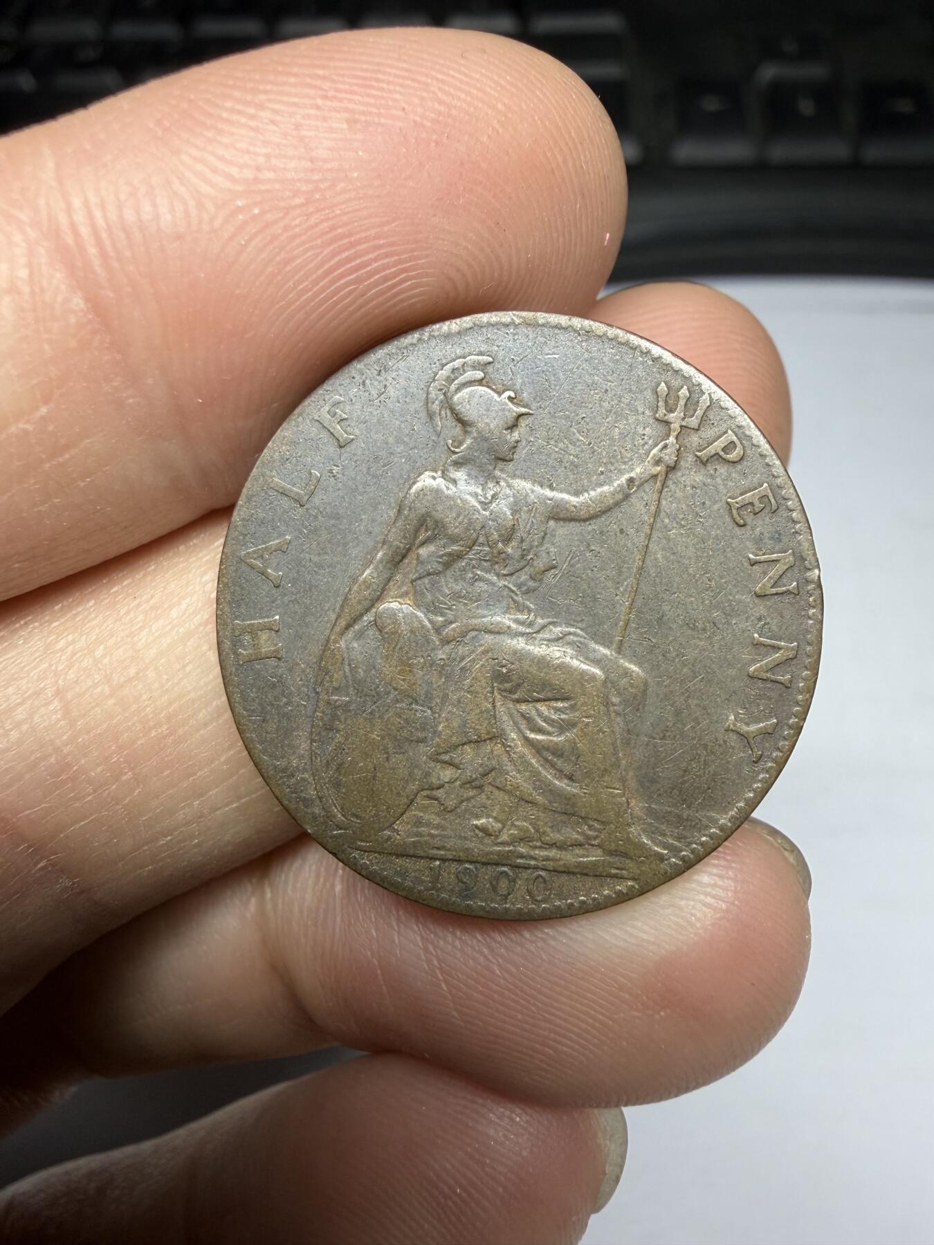 2025年集古藏今外币拍卖第十期-第3场—（总第283拍），可以寄存60天，满160元包邮。 1900年英国半便士