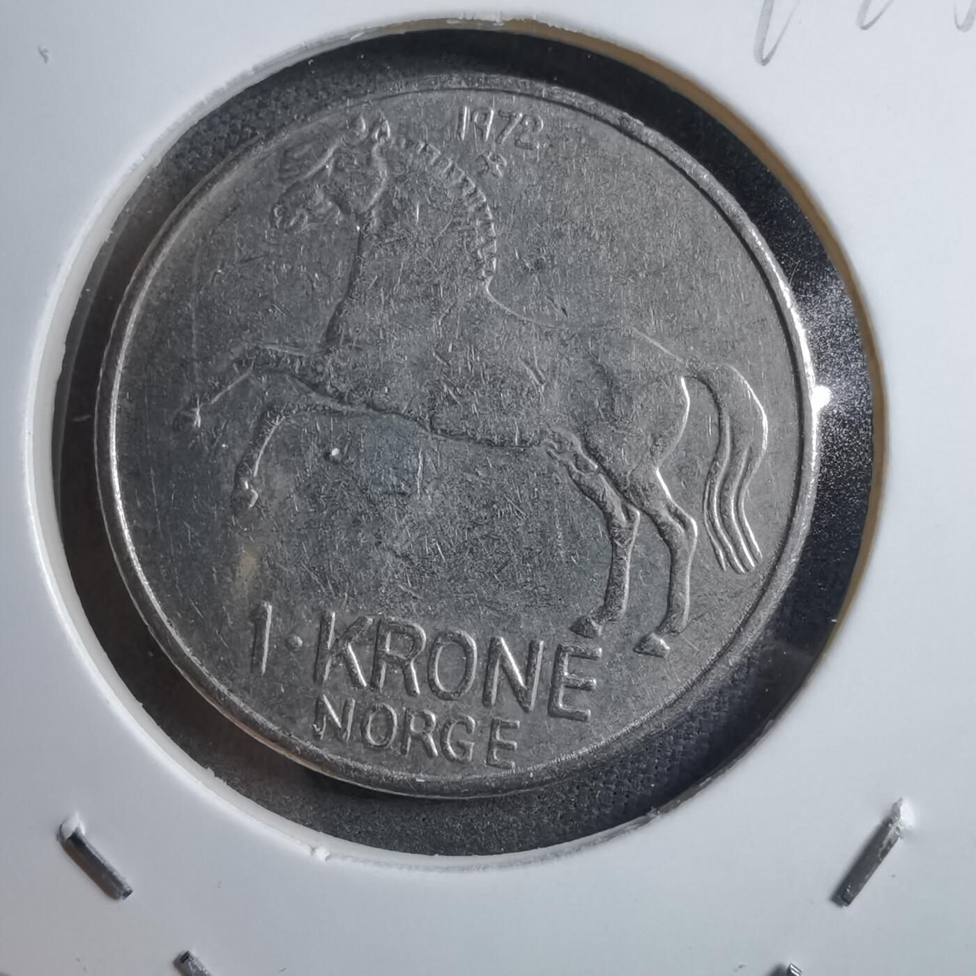 沼泽如烟--第894场 挪威1972年1克朗