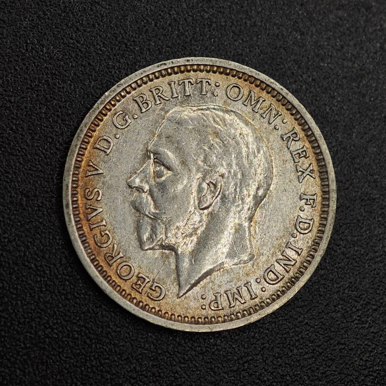 【淘币小摊】实时拍第七百九十一拍   散币纸币套币场   满百包邮可预留二周 每周一统一发货   英国1934年乔治五世3便士银币