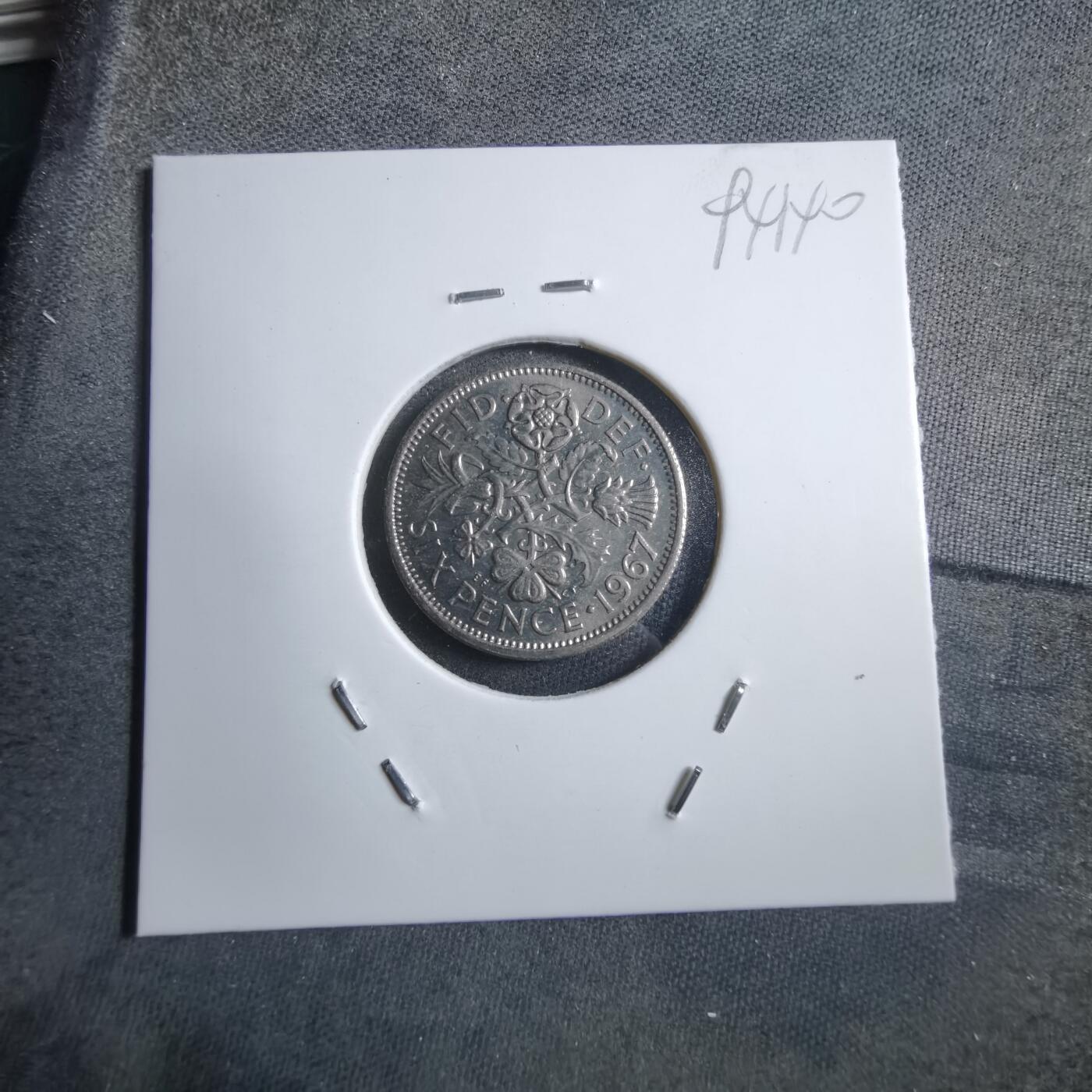 沼泽如烟--第894场 英国1967年6便士