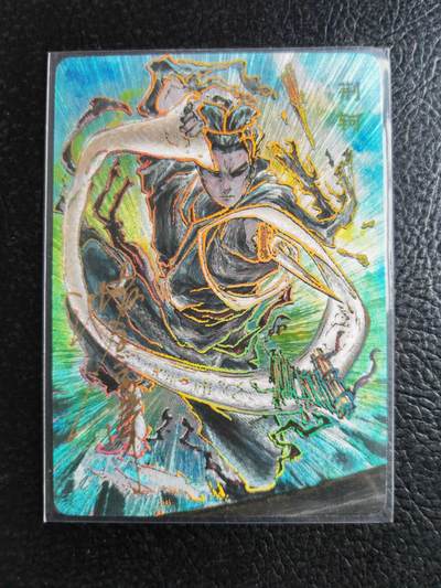 阳大大卡牌拍卖第81期（持续收拍品，周六晚上九点截拍，进群福利早知道） - 【亲签裸卡】启读文化 沈鑫 刺客烈传系列 荆轲 冷烫粗闪 限编91/100