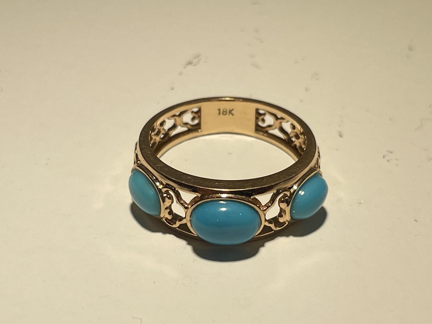 亿嘉拍卖2025年秋季私人典藏拍卖 18k金松石戒指