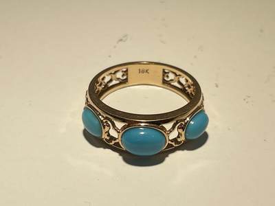 亿嘉拍卖2025年秋季私人典藏拍卖 - 18k金松石戒指