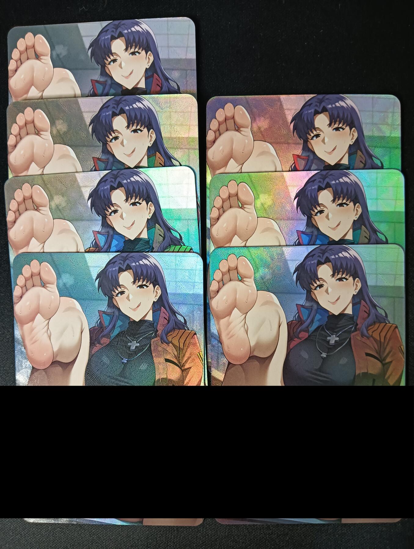 花开卡拍第46期（11月9号周日截拍，品控勿拍!!!拍品不寄存，运费5元，自制卡难免瑕疵，可能存在轻微撞角爆边等出厂瑕疵，品控介意勿拍！） EVA葛城美里折光彩闪七宫