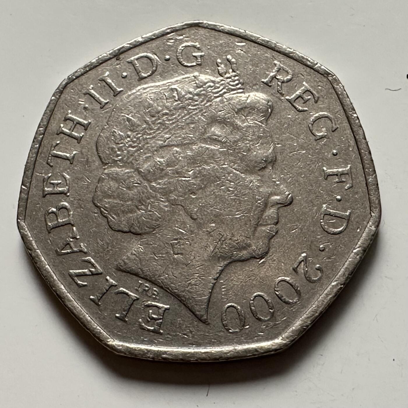 🌹外币初藏🌹🐯2025年第125场  每周二四六晚8️⃣点 接代拍 英国2000年50便士