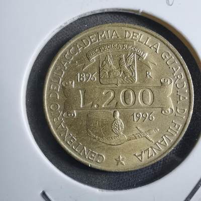 沼泽如烟--第894场 - 意大利1996年200里拉纪念币