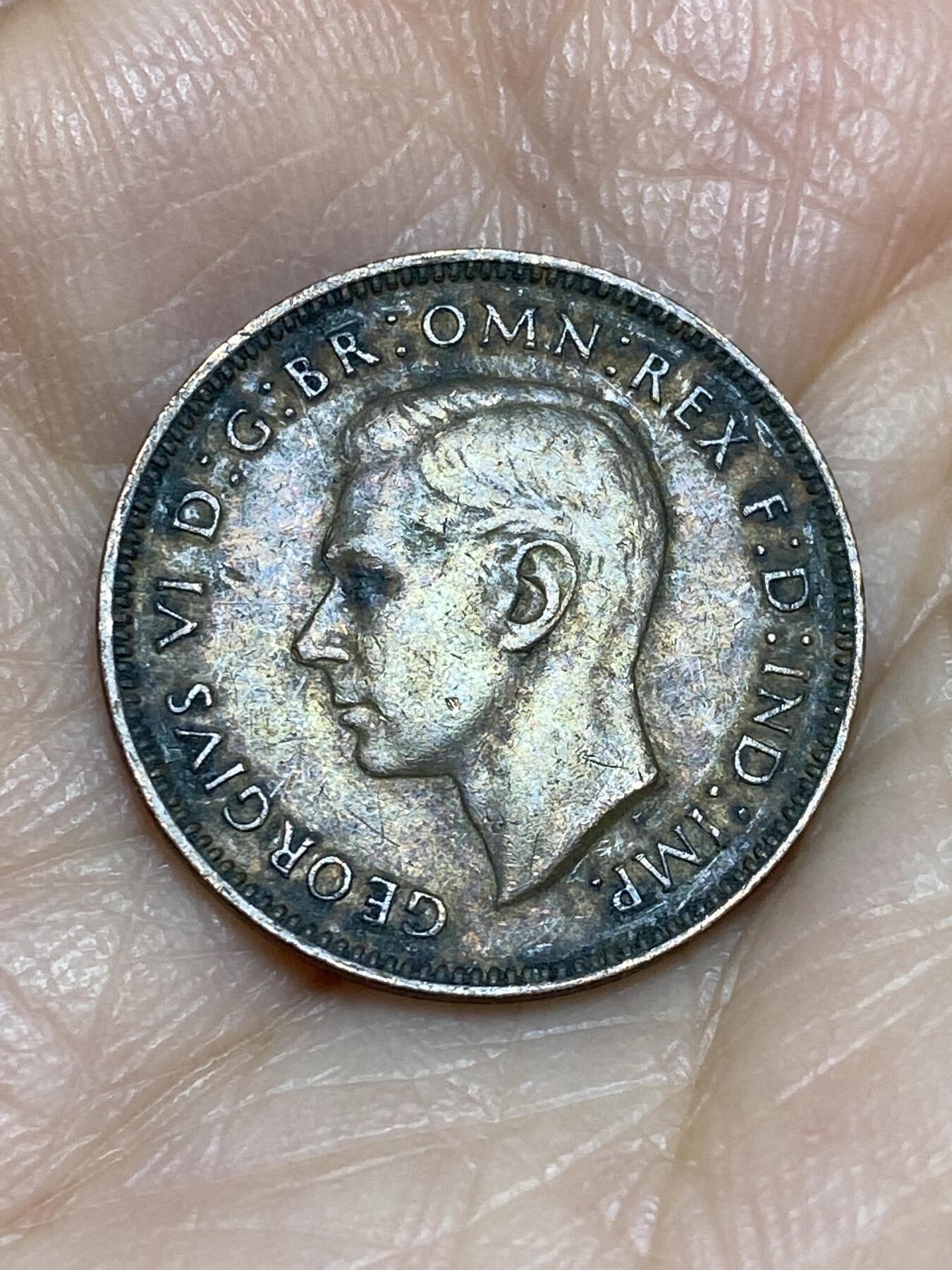 2025年第一百二十五场(总第一百五十一场）外国好品散币(免佣金) 英国🇬🇧1942年1法新(乔治六世第一版)