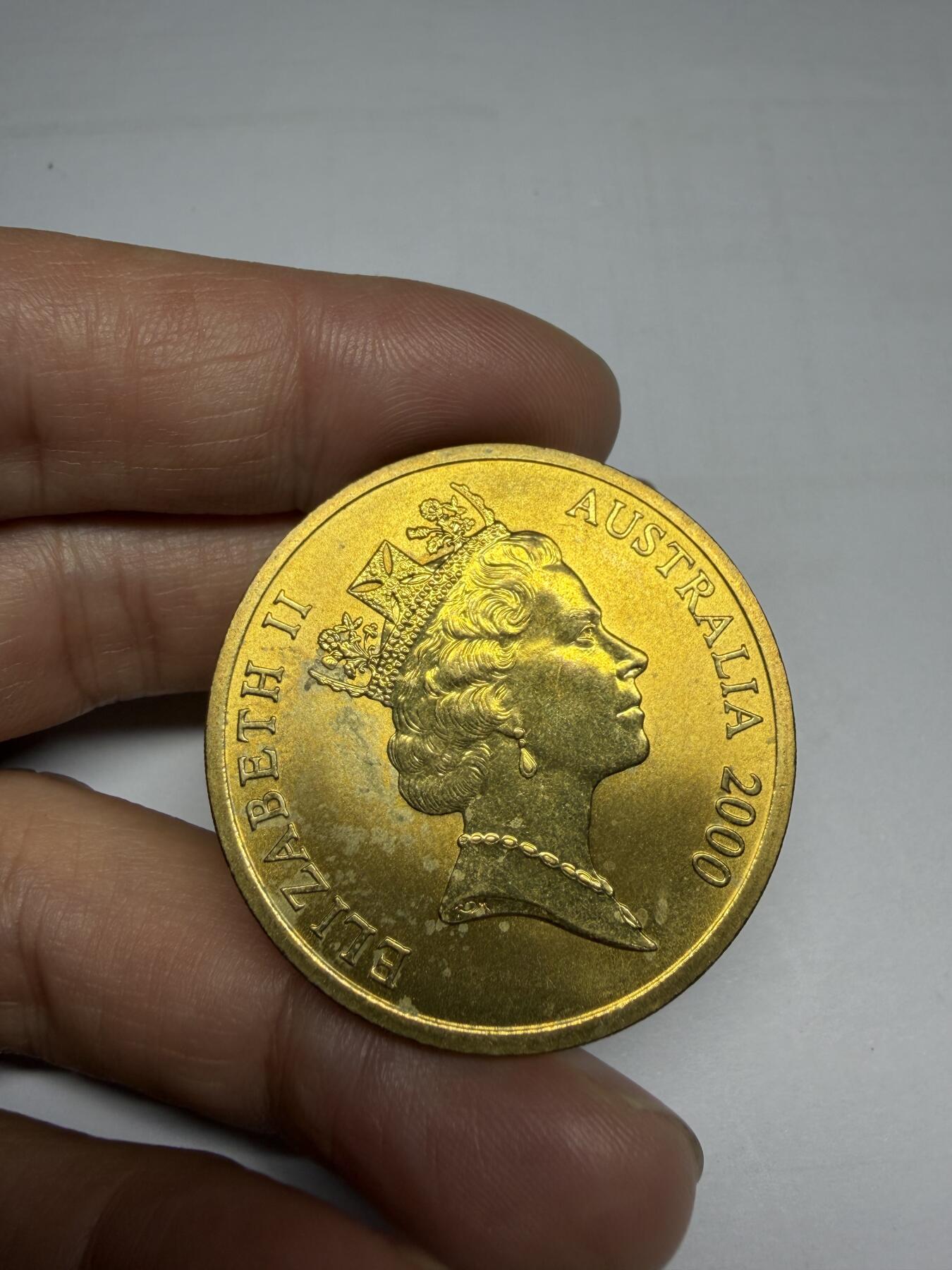 2025年集古藏今外币拍卖第十期-第4场—（总第284拍），可以寄存60天，满160元包邮。 2000年澳大利亚5元纪念币