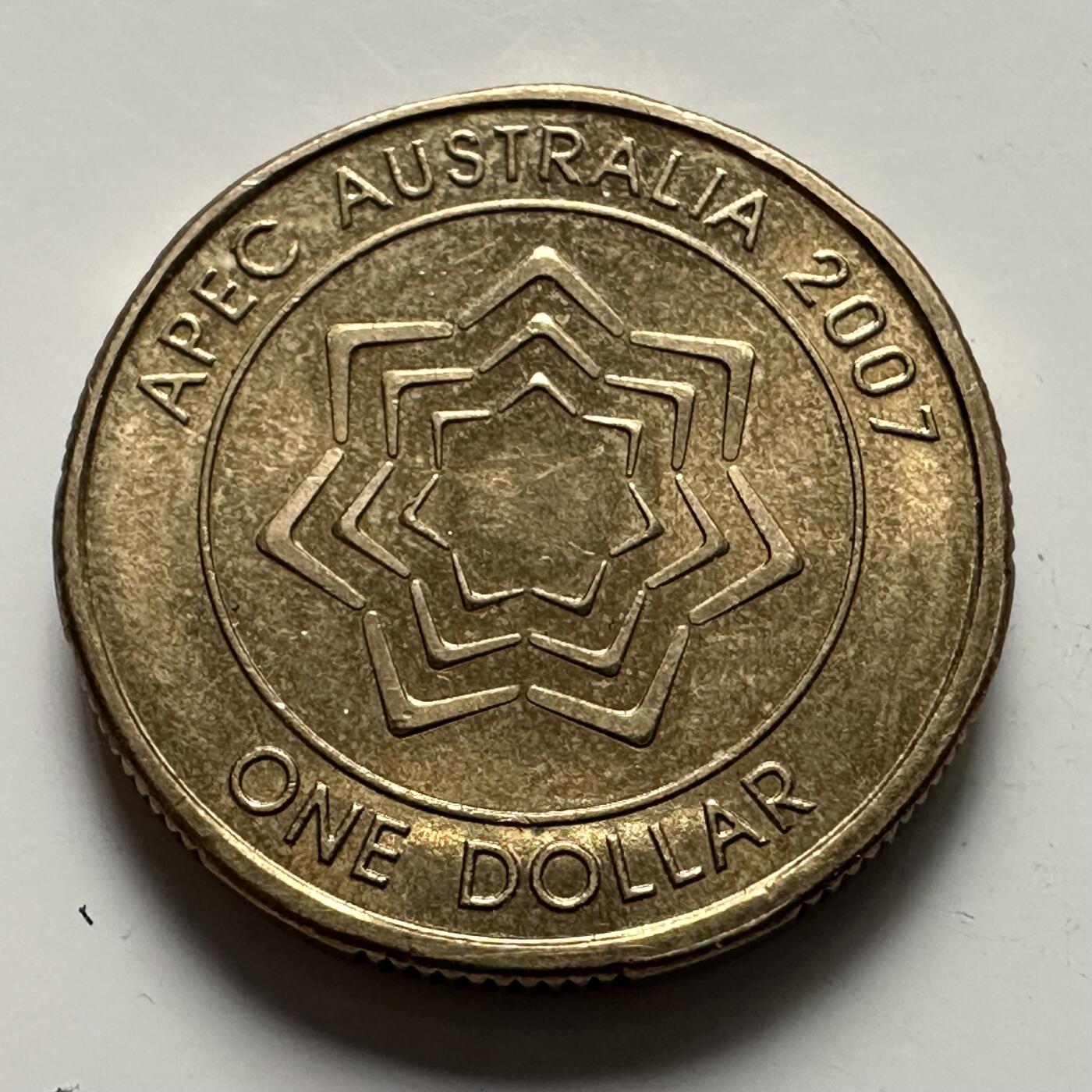 🌹外币初藏🌹🐯2025年第125场  每周二四六晚8️⃣点 接代拍 澳大利亚2007年¥1纪念币