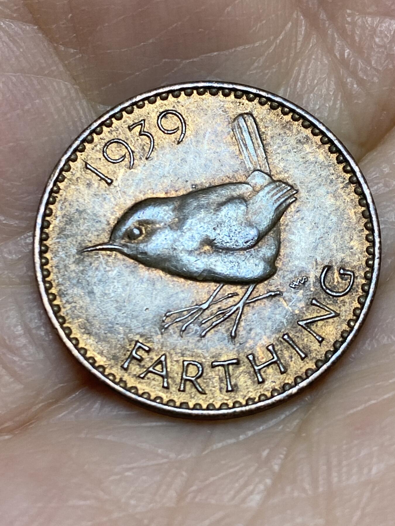 2025年第一百二十五场(总第一百五十一场）外国好品散币(免佣金) 英国🇬🇧1939年1法新(乔治六世第一版)