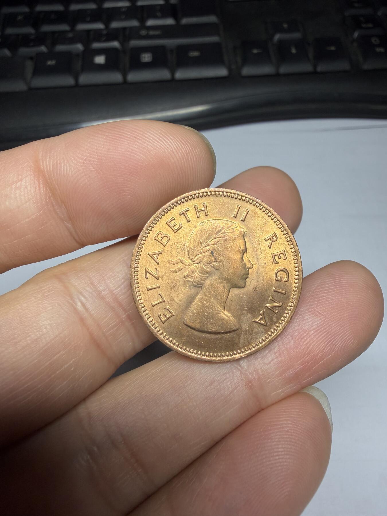 2025年集古藏今外币拍卖第十期-第3场—（总第283拍），可以寄存60天，满160元包邮。 UNＣ品南非1960年1/2便士