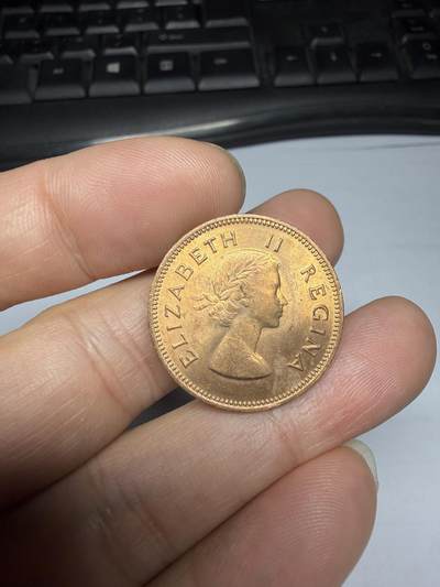 2025年集古藏今外币拍卖第十期-第3场—（总第283拍），可以寄存60天，满160元包邮。 - UNＣ品南非1960年1/2便士