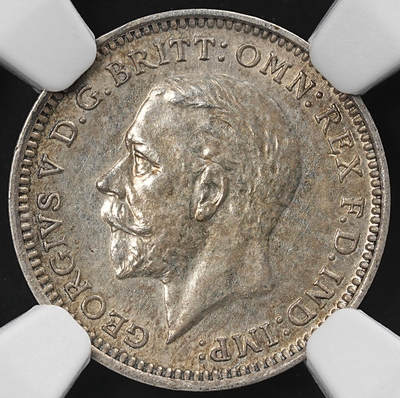 修遠堂世界钱币第九十二期 - NGC MS63 1931年英国3便士银币