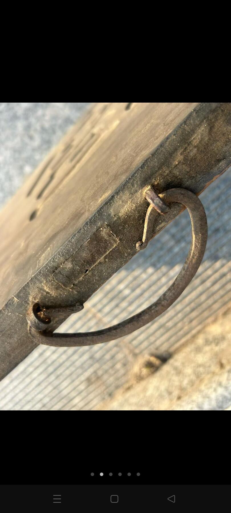 下乡收到榆木挂篇一块，尺寸如图，全品