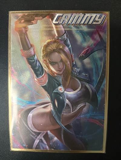 花开卡拍第46期（11月9号周日截拍，品控勿拍!!!拍品不寄存，运费5元，自制卡难免瑕疵，可能存在轻微撞角爆边等出厂瑕疵，品控介意勿拍！） - 藏无缺 赠卡 街头霸王 嘉米 1张 粗闪