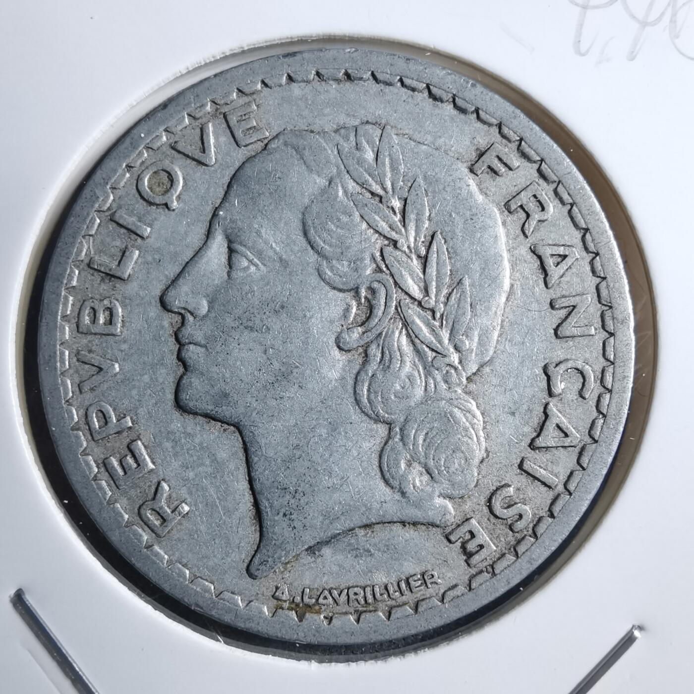 沼泽如烟--第894场 法国1945年5法郎B版