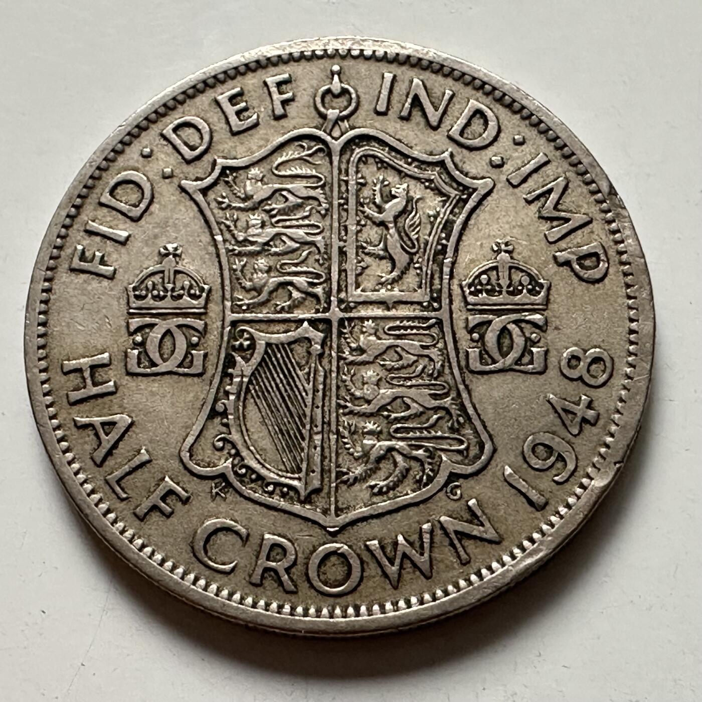 🌹外币初藏🌹🐯2025年第125场  每周二四六晚8️⃣点 接代拍 英国1948年1/2克朗