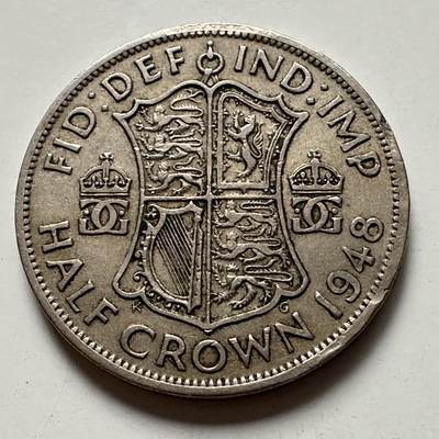 🌹外币初藏🌹🐯2025年第125场  每周二四六晚8️⃣点 接代拍 - 英国1948年1/2克朗