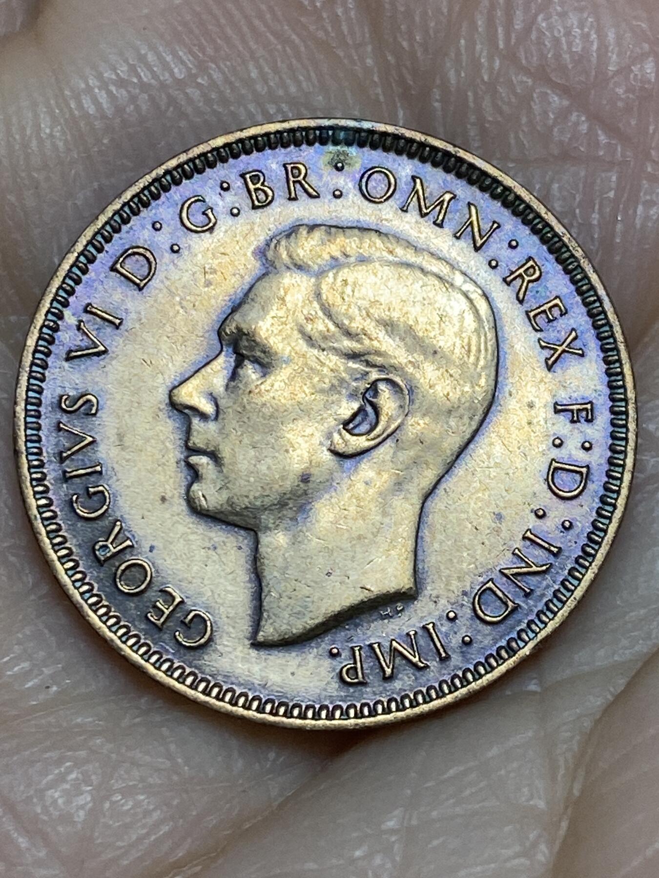 2025年第一百二十五场(总第一百五十一场）外国好品散币(免佣金) 英国🇬🇧1941年1法新(乔治六世第一版)