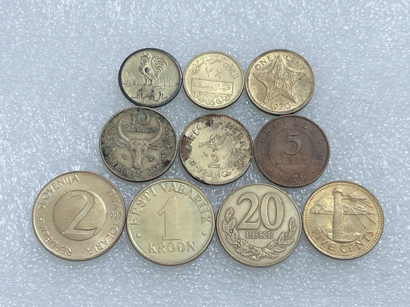 第一海外回流一元起拍收藏 散集专场  第263期 黄铜币一组 10枚