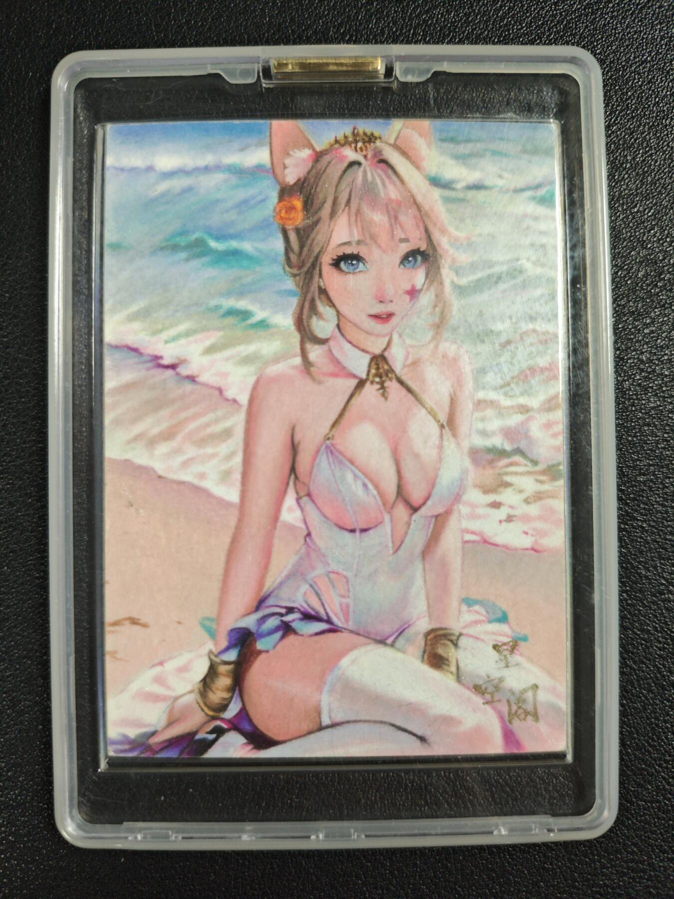 天玑星卡拍第136期《11.10周一截拍》持续收拍收评中 满赠卡需备注 【手绘卡】星空文创 拾光 动漫美女 1of1 手绘卡