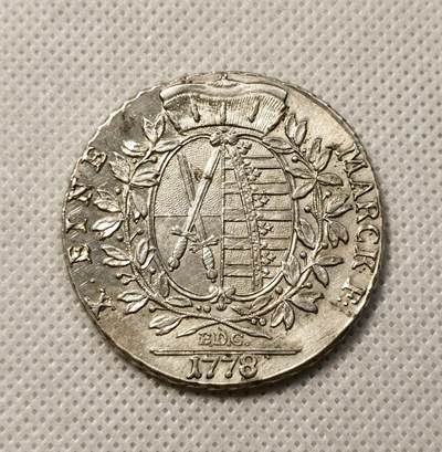 甄臻铺-世界币章拍卖（第38期）立冬小精品场，送拍享返佣金等优惠多多 德国 1778年 萨克森 泰勒大银币 双面深打