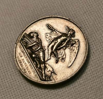 甄臻铺-世界币章拍卖（第38期）立冬小精品场，送拍享返佣金等优惠多多 Frener～1853年瑞士卢塞恩射击节银章 直径：41mm，34g，早期的射击节品种，比较少见，品相普遍欠佳，评级没有分数和AU的较多 未流通状态