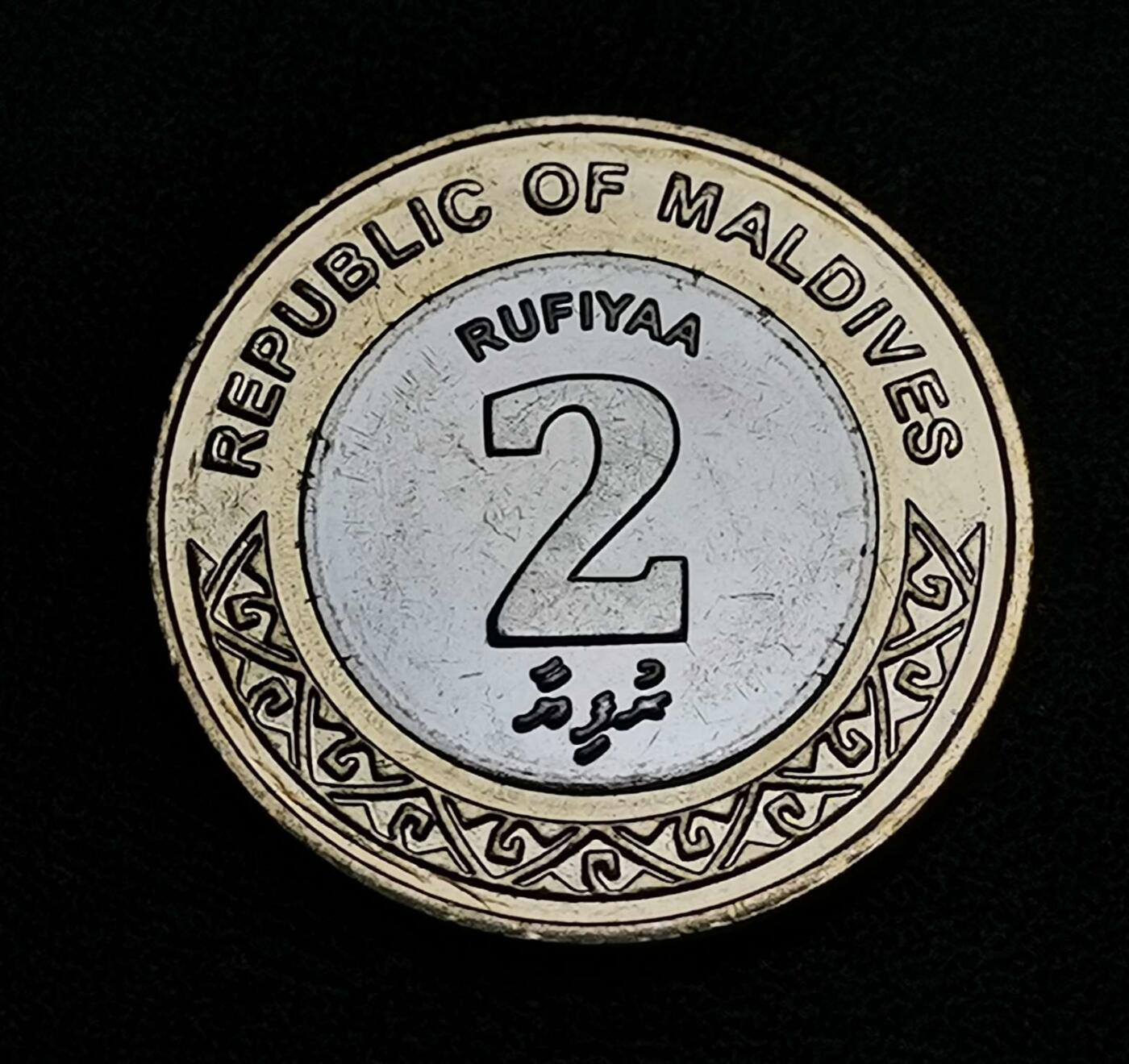 世界各国普、纪币捡漏专场(第十八场) 2017年马尔代夫海螺2拉菲亚双金属币