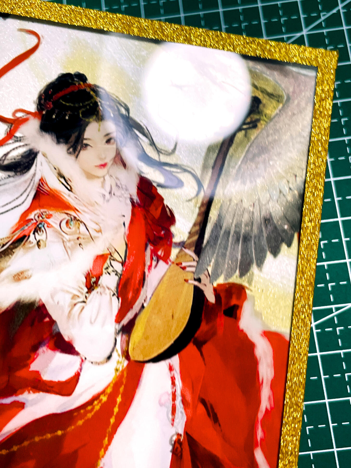 显眼宝36期 11月12日晚21:50截拍 佣金1起 可寄存～ 趣卡社 大汉王朝 【25编 王昭君】 金边镜面色纸 非常漂亮 看细节图 明信片尺寸