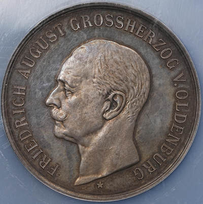 修遠堂世界钱币第九十二期 - NGC MS62 1914年奥尔登堡大公弗里德里希·奥古斯特金婚纪念大银章
