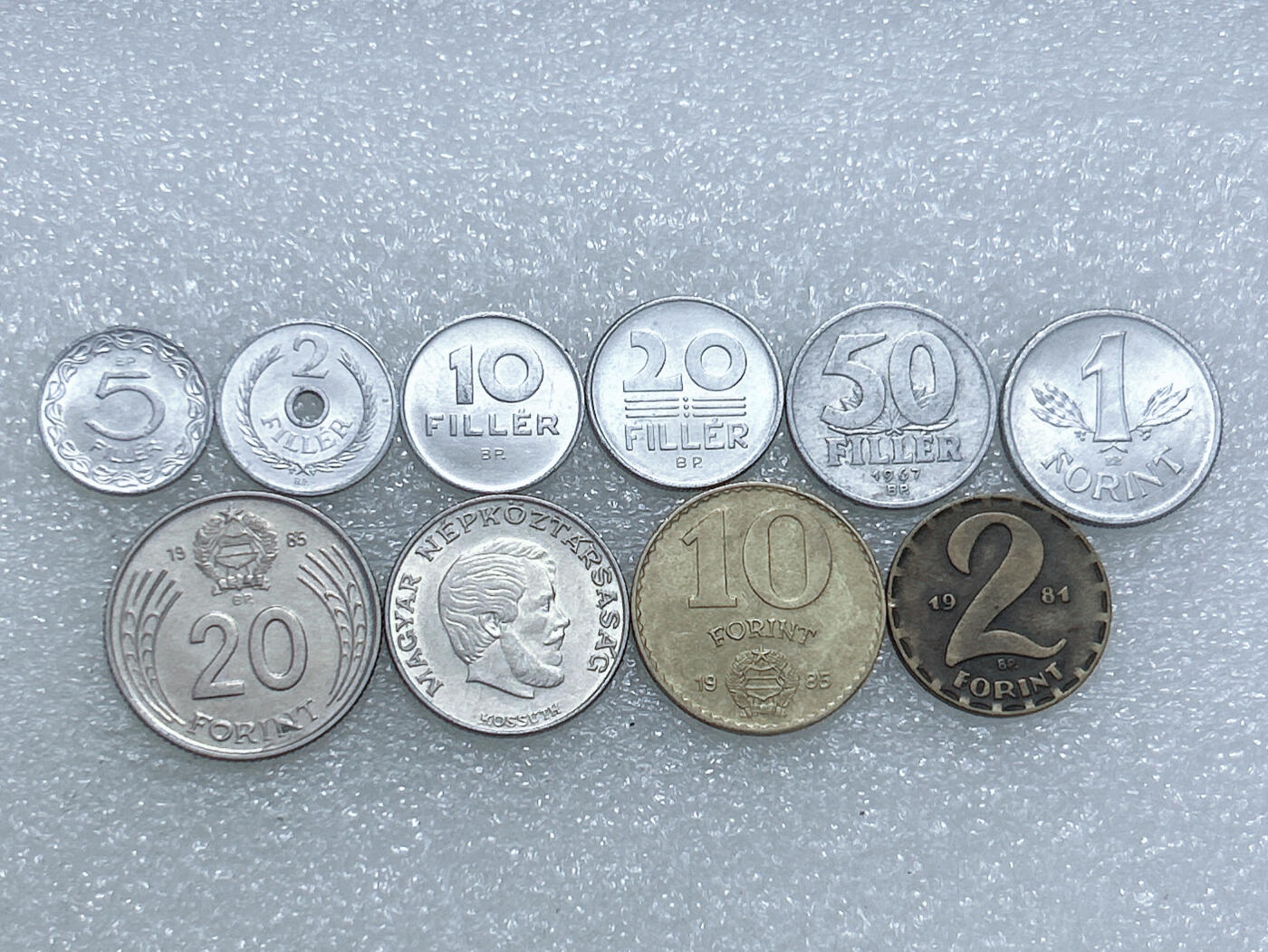 第一海外回流一元起拍收藏 散集专场  第263期 匈牙利不同面值硬币 10枚 好品