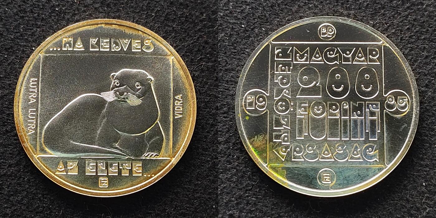 【全场包邮】纯粹捡漏拍477场（免费代拍第14场）调整中 【黑卡·少见】匈牙利1985年200福林黑卡装野生动物保护3枚全银币套装-带证书5000套