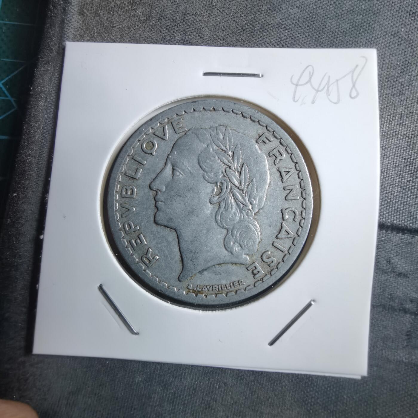 沼泽如烟--第894场 法国1945年5法郎B版