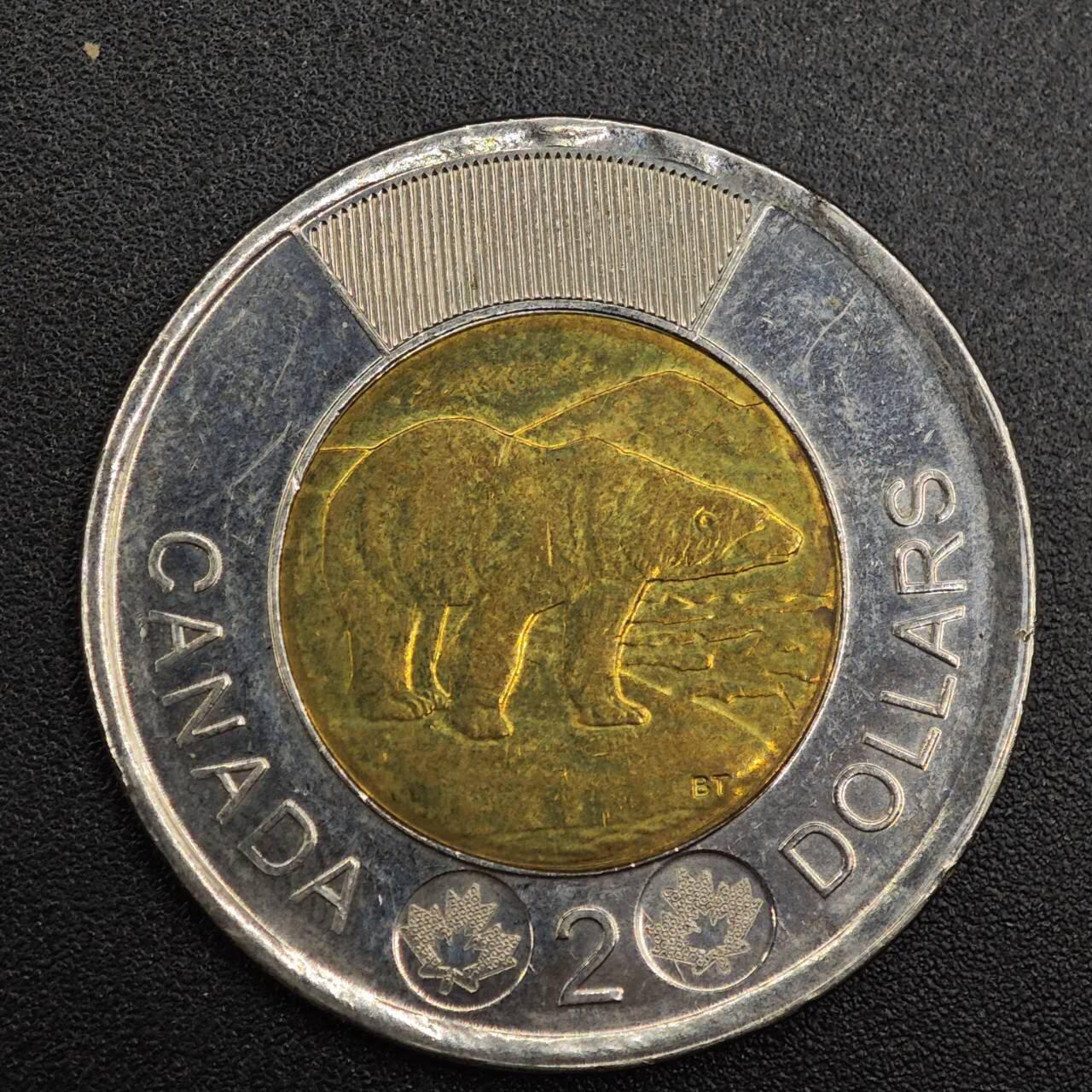 【淘币小摊】实时拍第七百九十一拍   散币纸币套币场   满百包邮可预留二周 每周一统一发货   加拿大2014年2元双色币