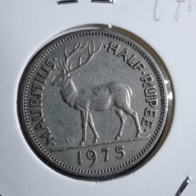 沼泽如烟--第894场 - 毛里求斯1975年半卢比