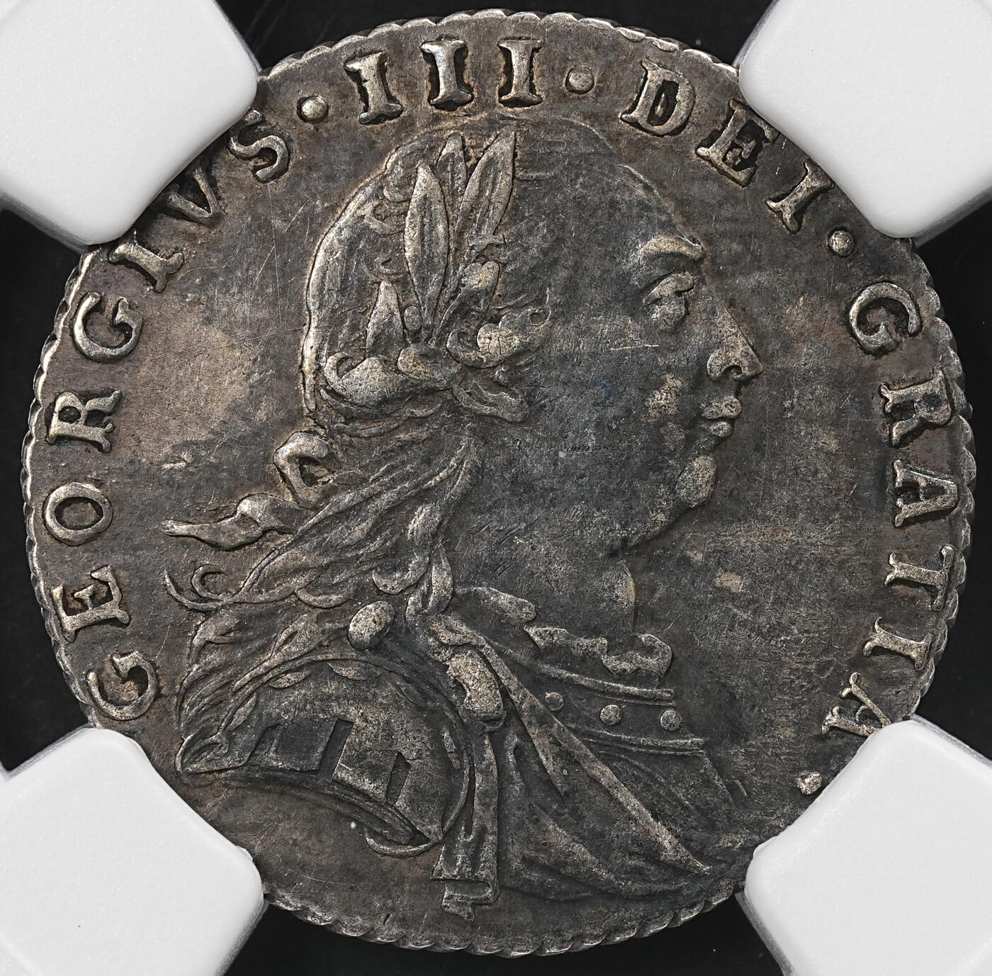 修遠堂世界钱币第九十二期 NGC XF45 1787年英国6便士银币