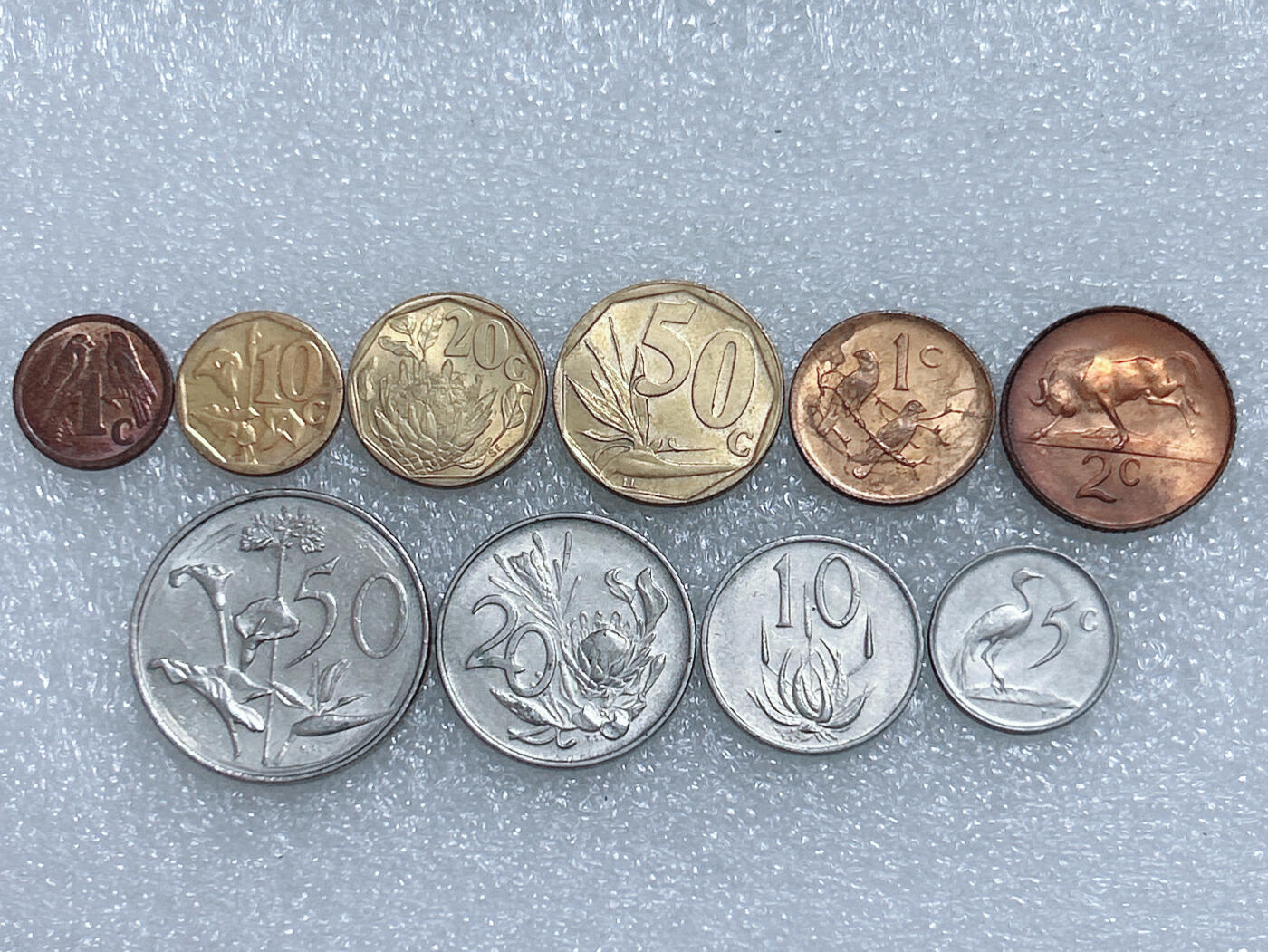 第一海外回流一元起拍收藏 散集专场  第263期 南非硬币  10枚 带光好品