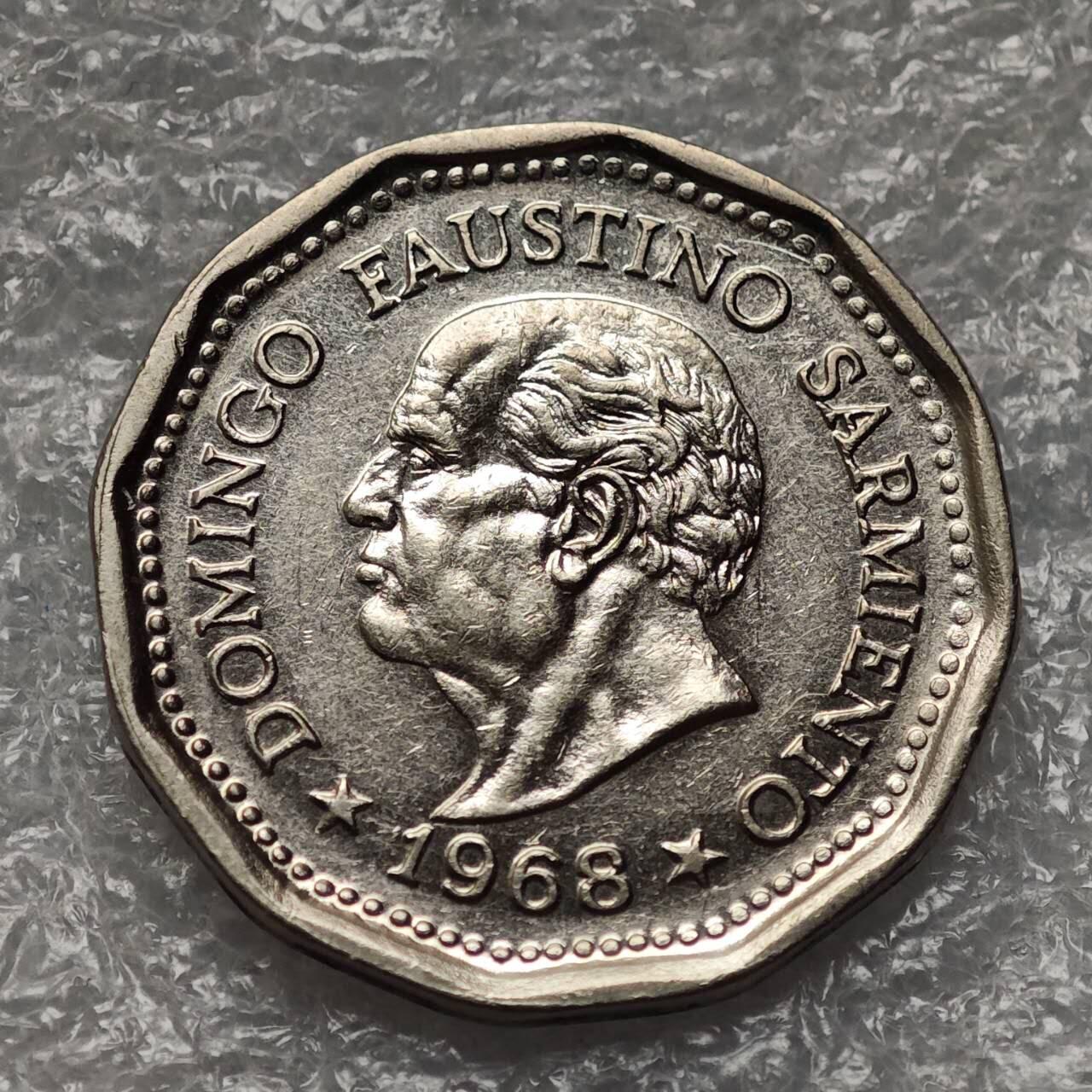 【淘币小摊】限时拍第七百九十五拍  葡属印度爪哇波兰阿根廷专场  满百包邮可预留两周  周一统一发货  阿根廷1968年25比索镍币 km63