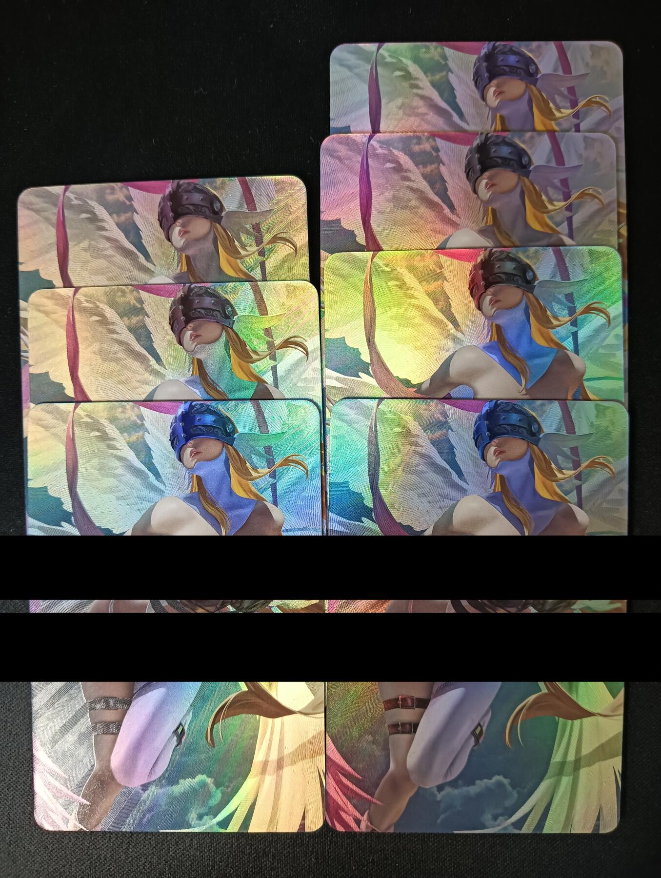 花开卡拍第46期（11月9号周日截拍，品控勿拍!!!拍品不寄存，运费5元，自制卡难免瑕疵，可能存在轻微撞角爆边等出厂瑕疵，品控介意勿拍！） 天女兽折光彩闪七宫