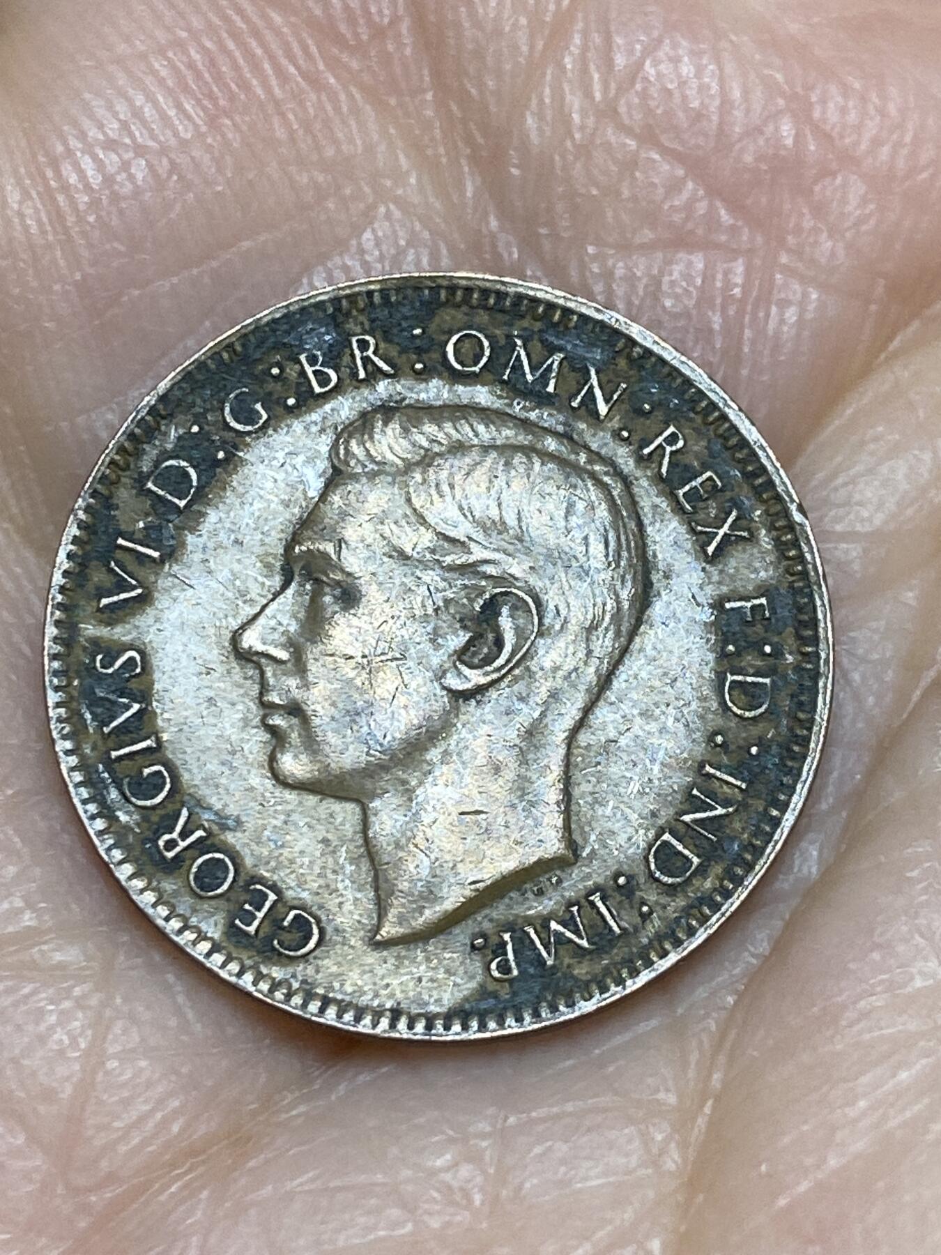 2025年第一百二十五场(总第一百五十一场）外国好品散币(免佣金) 英国🇬🇧1939年1法新(乔治六世第一版)