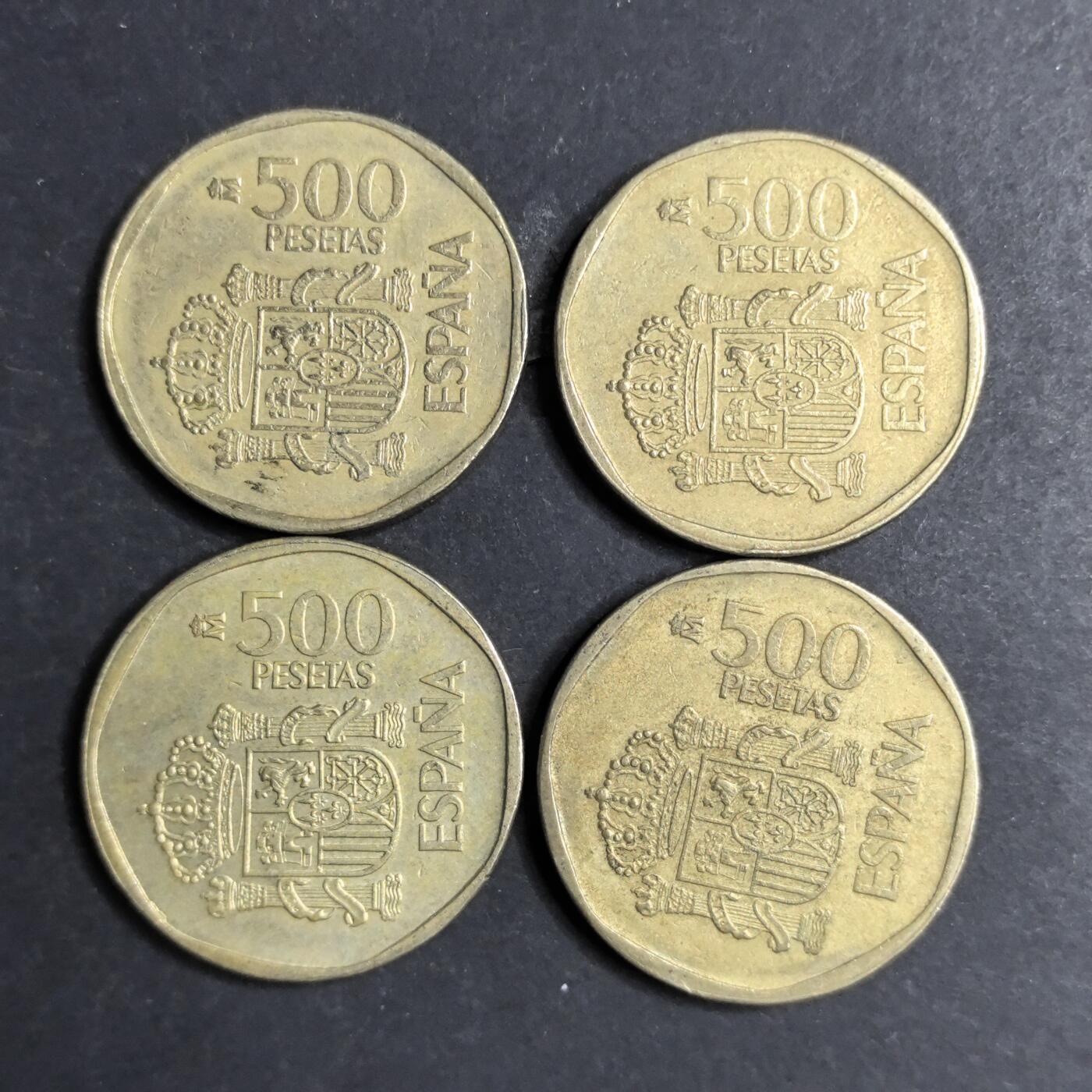 各国硬币第6期 无佣金 西班牙500比赛塔4个